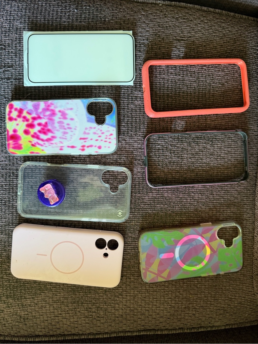 Assorted iPhone 16 plus Cases/Bumpers & screen protector